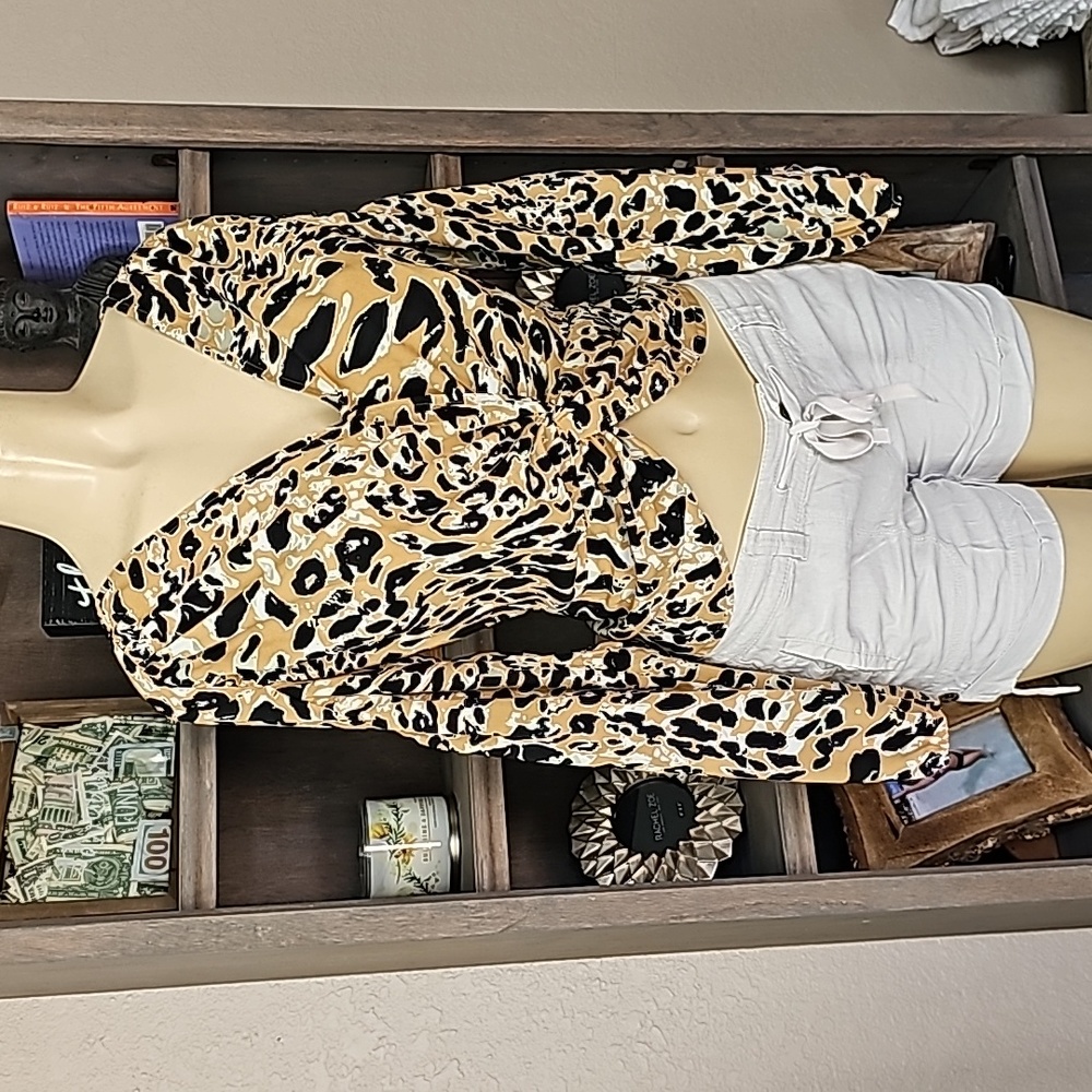 TOPSHOP/ Twist Front Long Sleeve Top